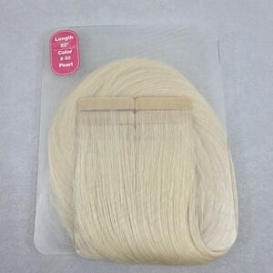 Hotheads Tape In Extensions LUSH Originals 22" 20 Pieces Pearl #80 Blonde NEW